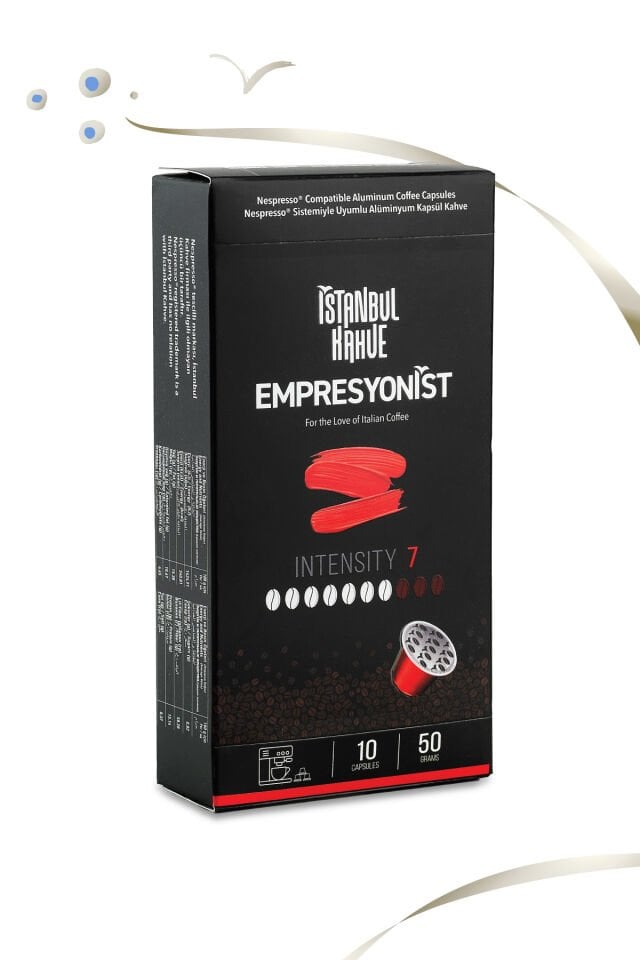 İSTANBUL KAHVE EMPRESYONİST KAPSÜL KAHVE (5GR*10 ADET)
