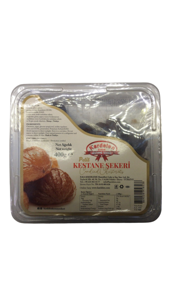 Kardelen 400 Gram Petit Kestane Şekeri