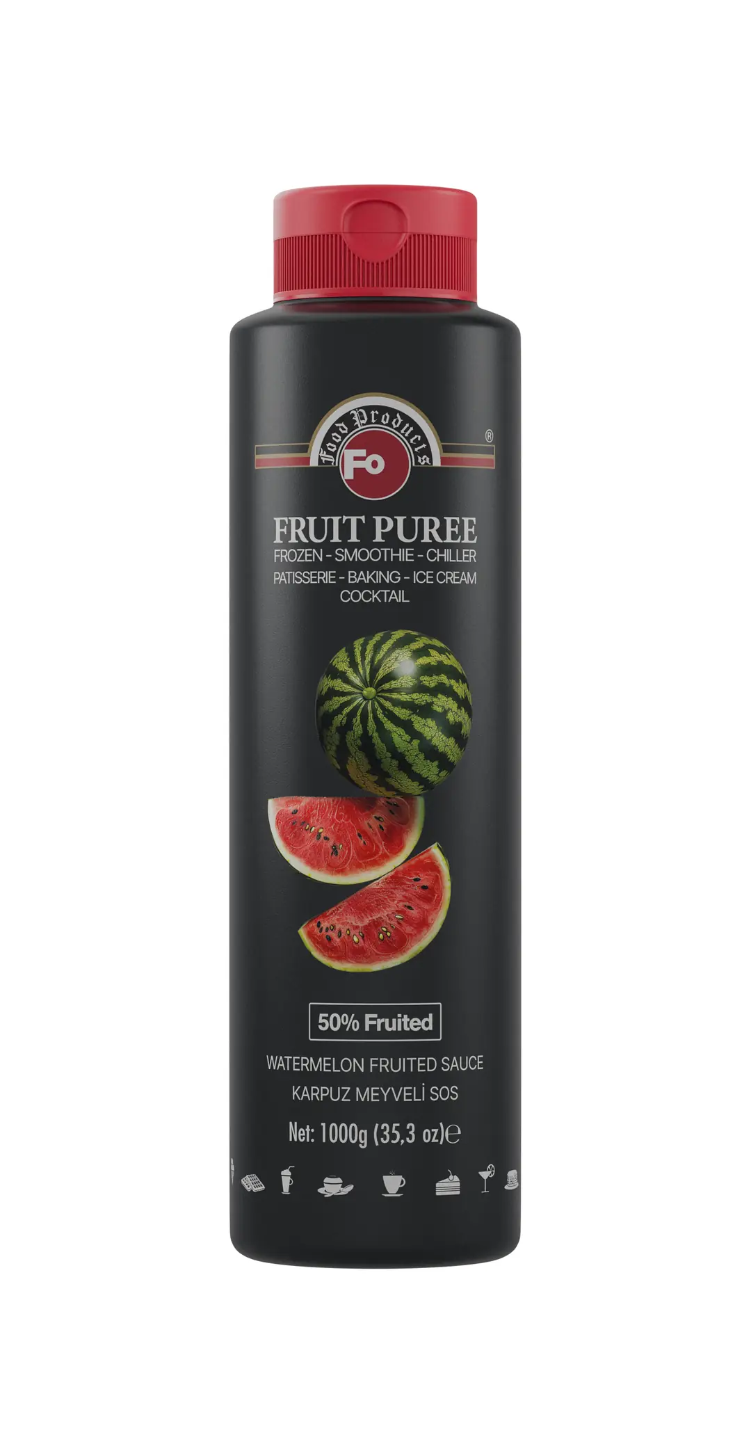 FO Karpuz Meyveli Sos Frozen Püresi - 1 KG
