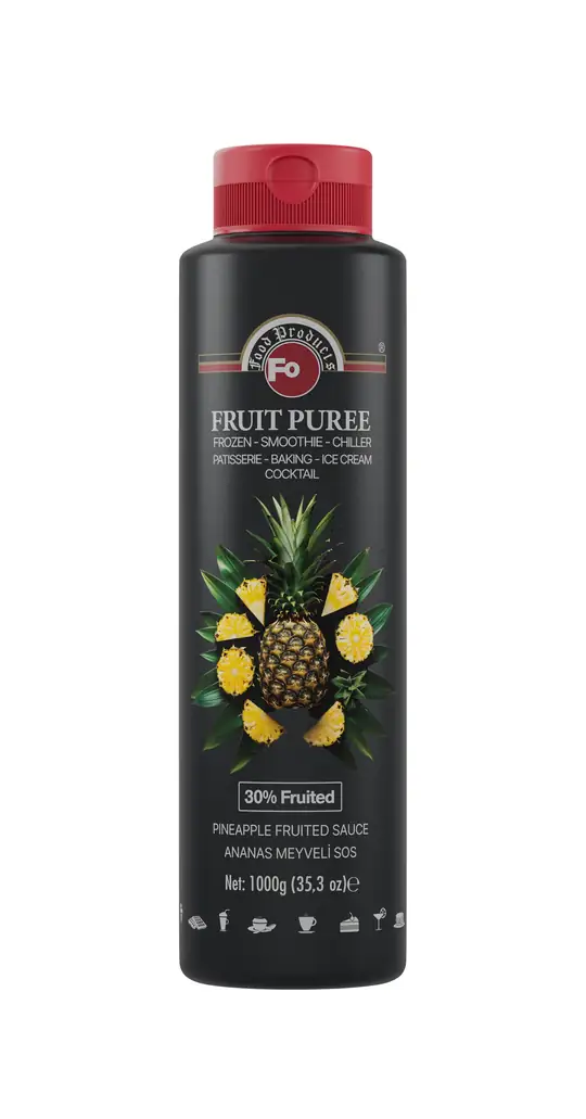 Fo Ananas Meyveli Sos Frozen Püresi - 1 KG